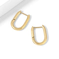 Paper Clip Hoop Earrings | Earrings by DORADO