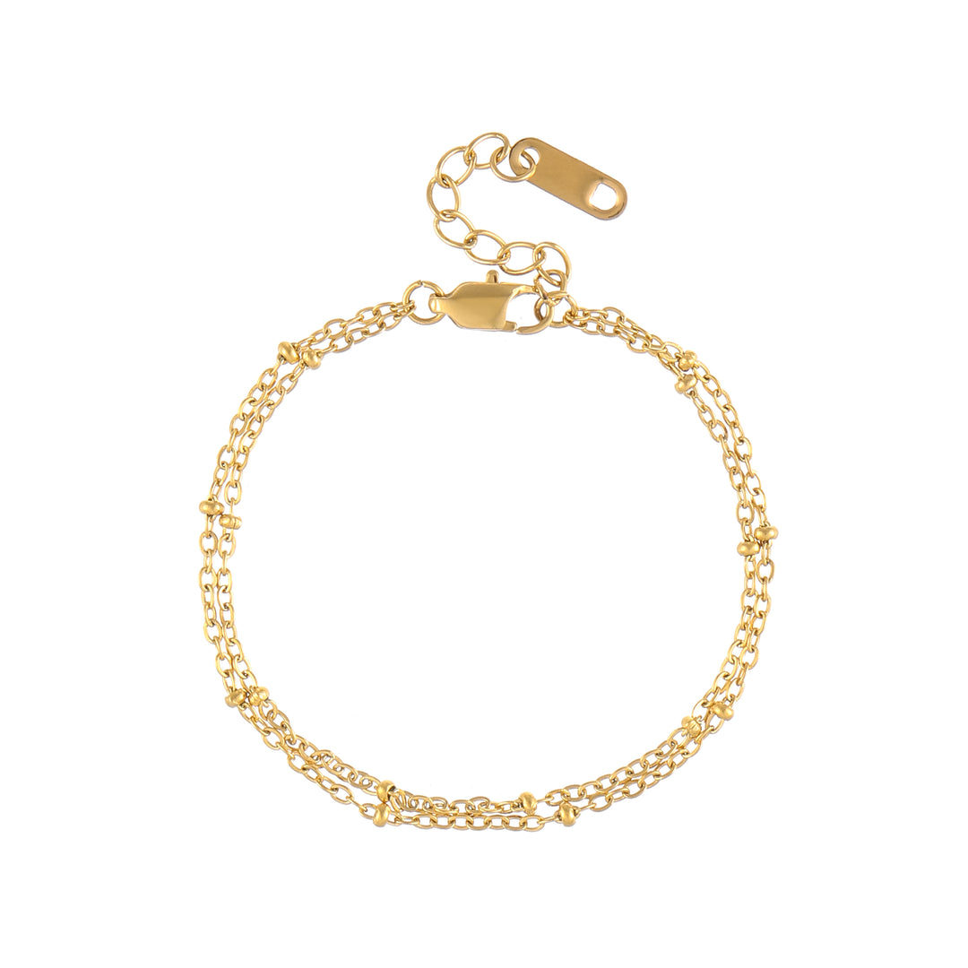 Double Satellite Chain Bracelet