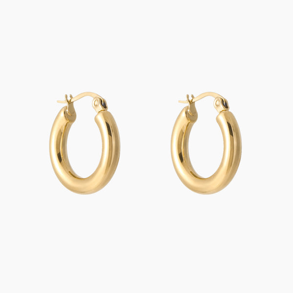 Bold Tube Hoop Earrings | Earrings by DORADO