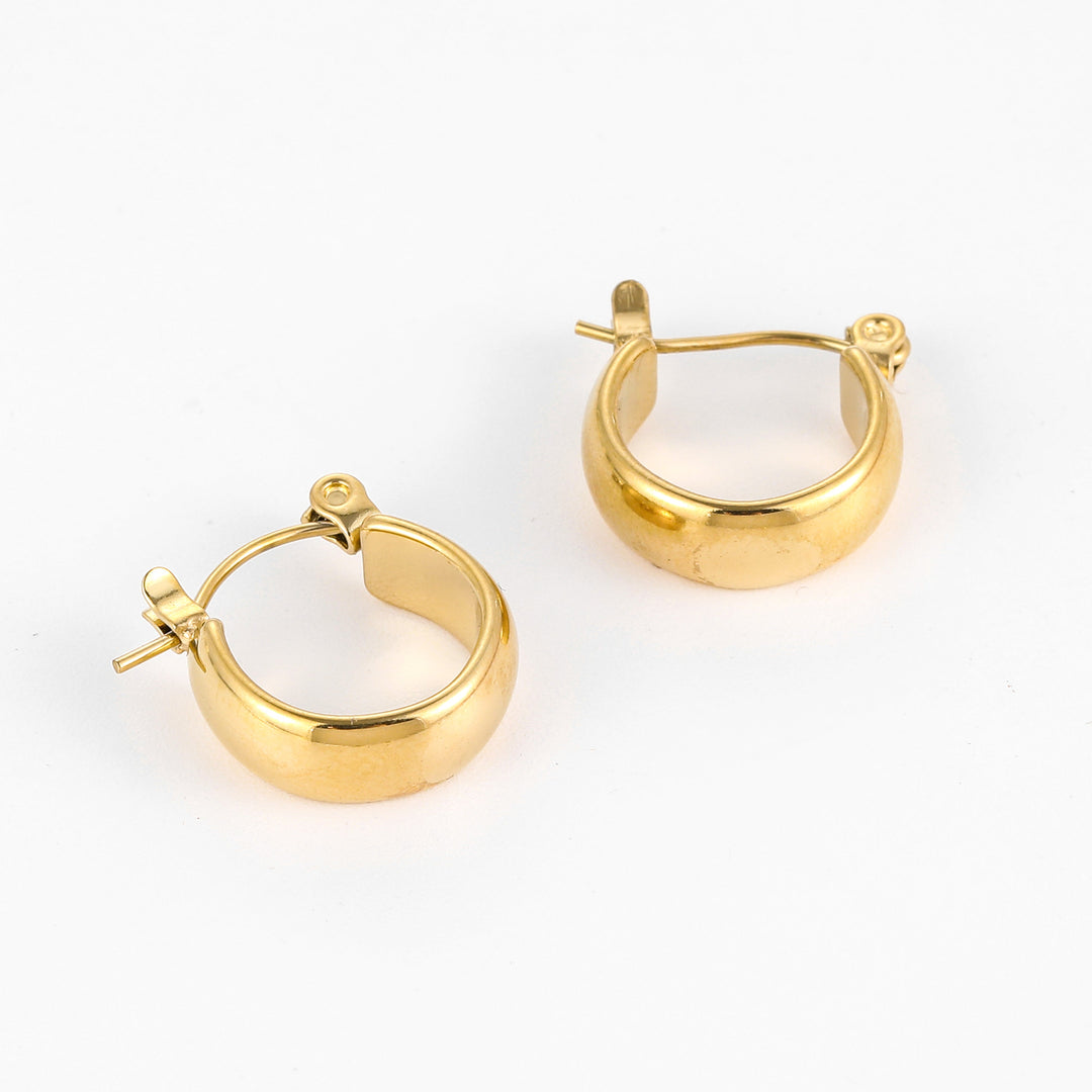 Bold Dome Hoop Earrings | Earrings by DORADO