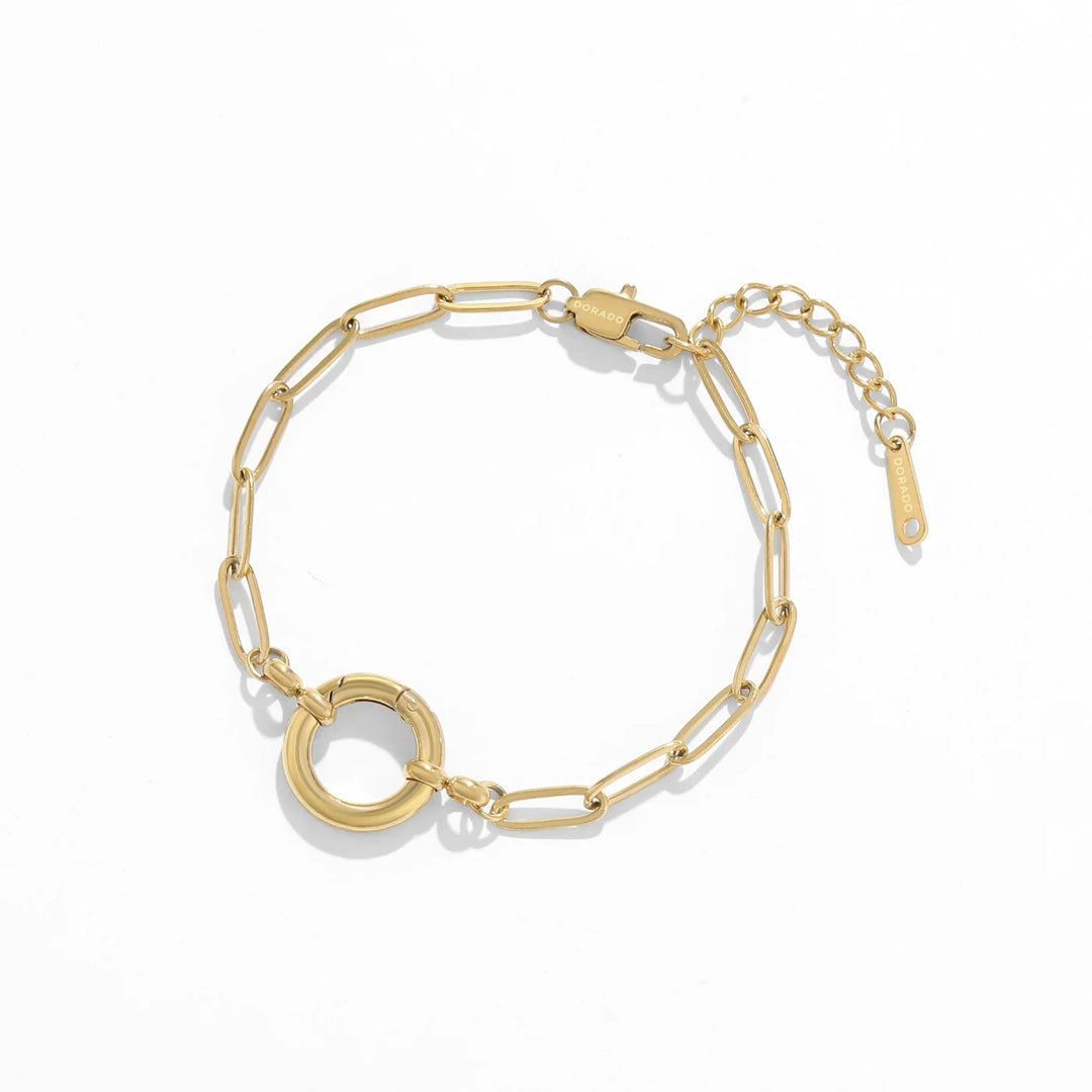 Paperclip Charm Bracelet | Bracelets by DORADO