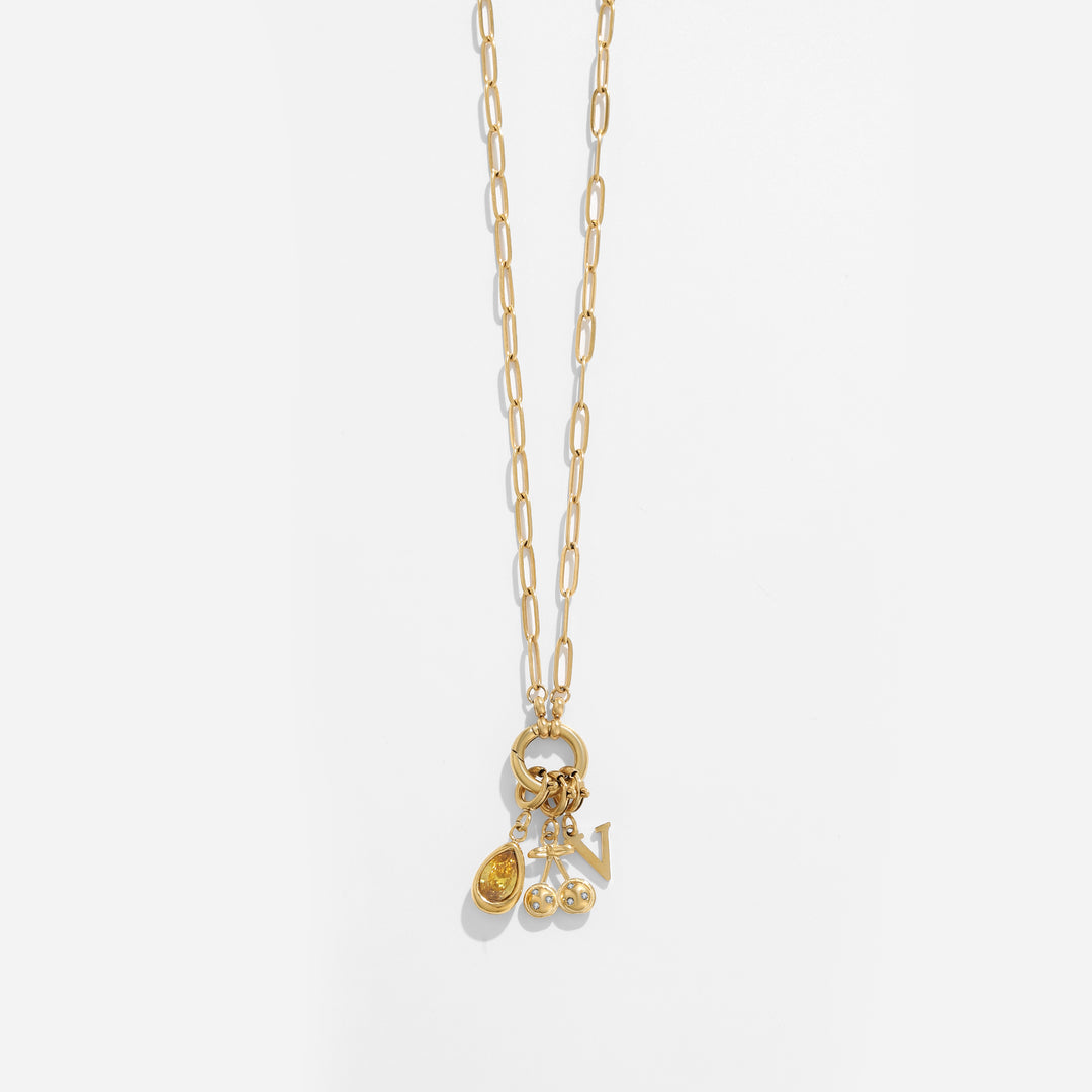 Paperclip Charm Necklace