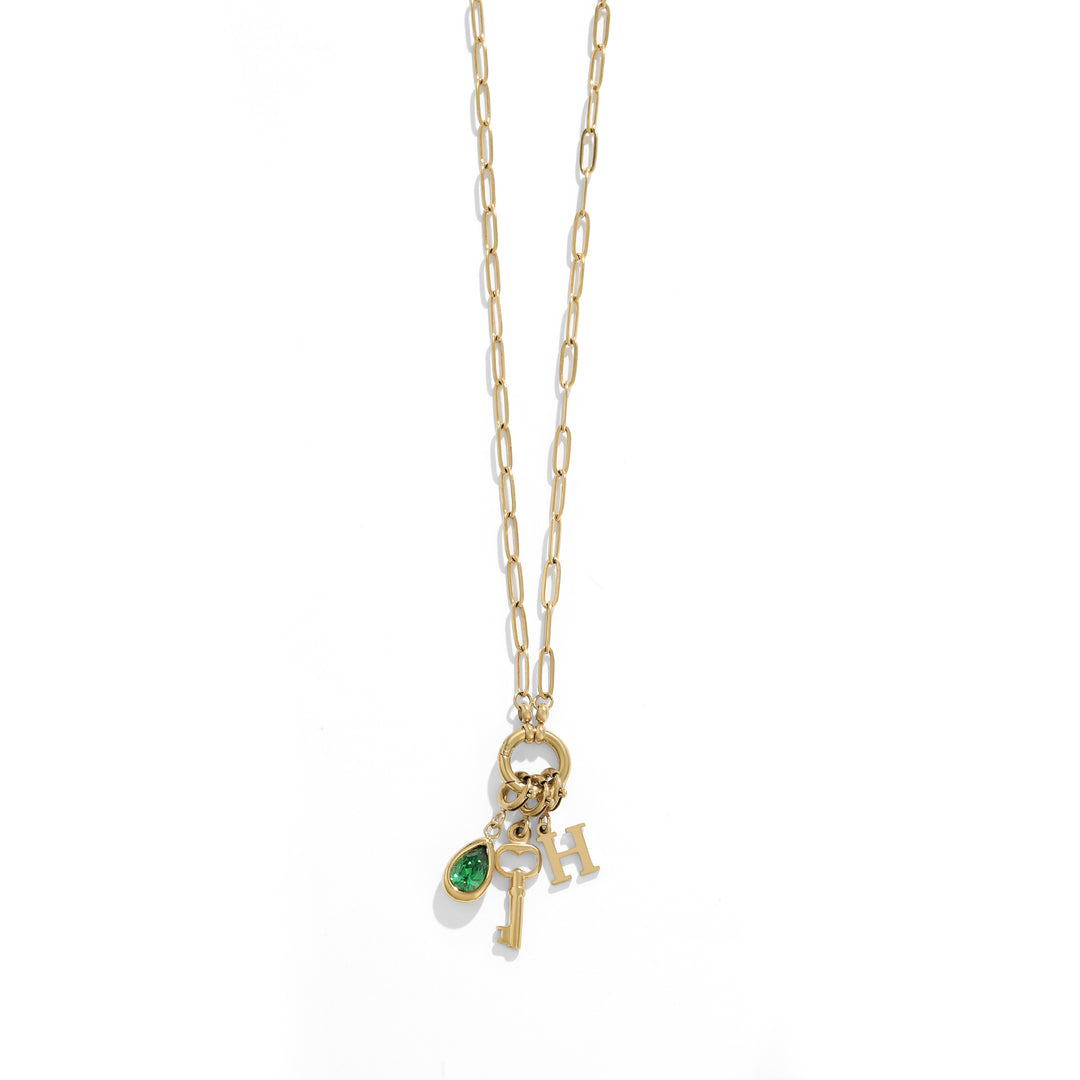 Paperclip Charm Necklace