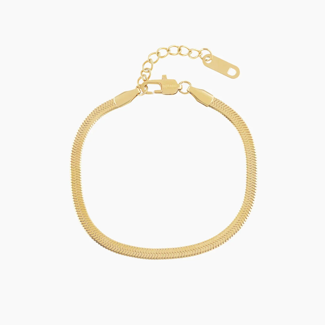 Herringbone Anklet - 3mm | Anklets by DORADO