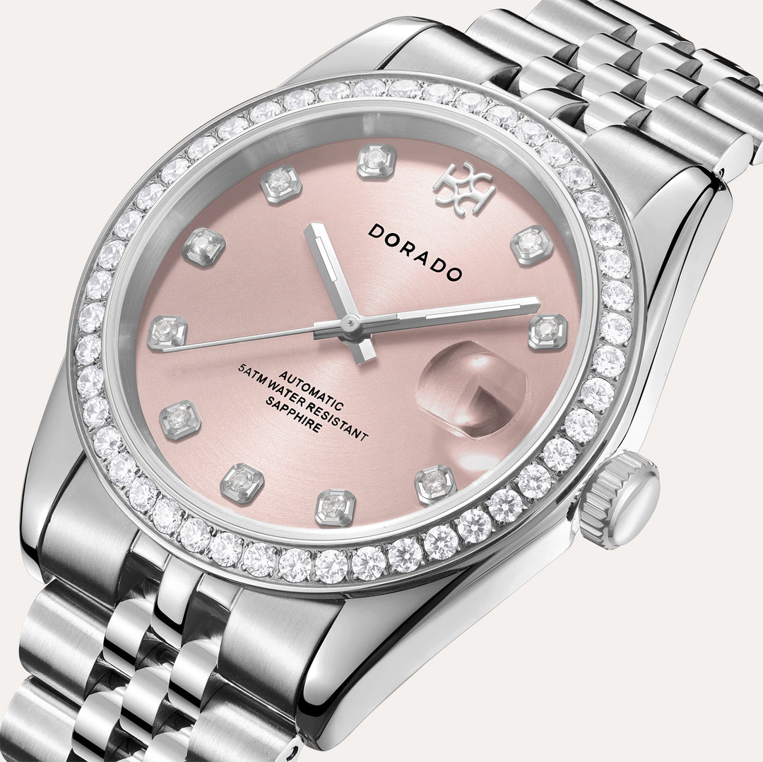 36mm DORADO Iced Silver Timeless Watch
