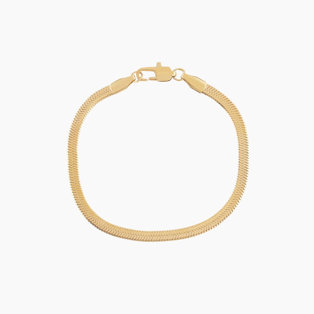 Herringbone Bracelet - 4mm | Bracelets by DORADO