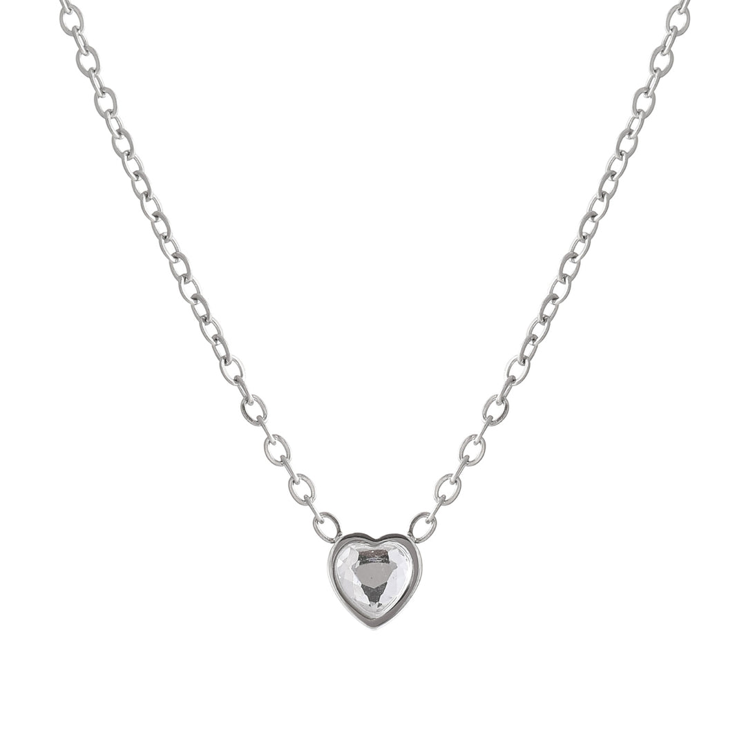 Heart Birthstone Necklace DORADO