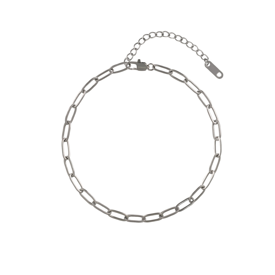 Paper Clip Anklet - 4mm | Anklets by DORADO