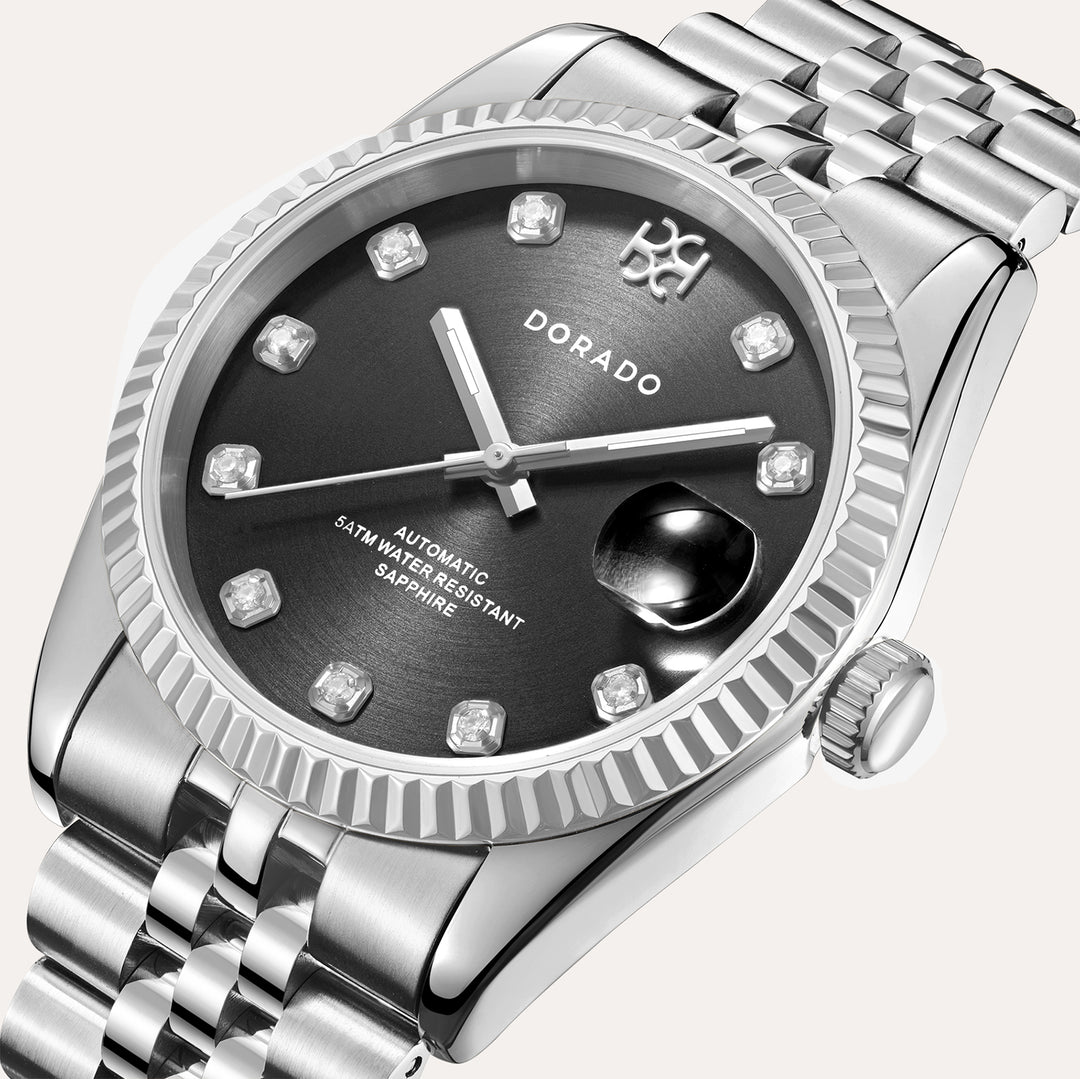 36mm DORADO Silver Timeless Watch