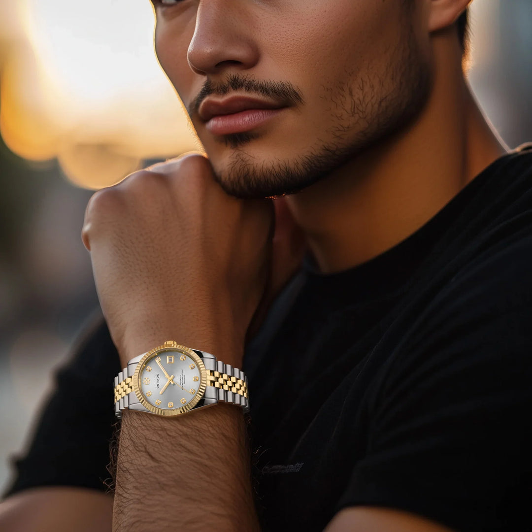 DORADO Two Tone Timeless Watch - Silver