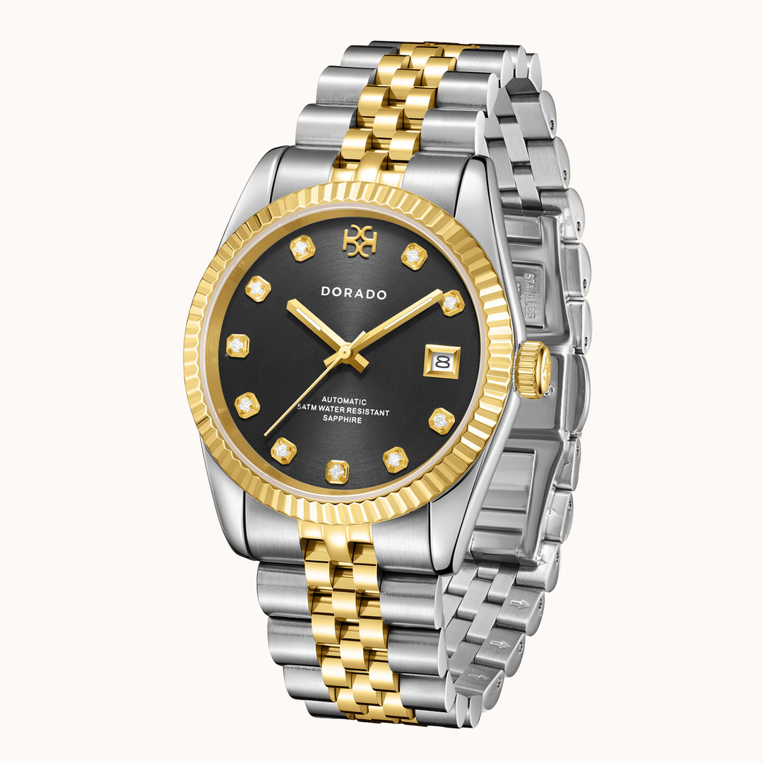 DORADO Two Tone Timeless Watch - Black | Watch by DORADO