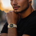 DORADO Two Tone Timeless Watch - Black | Watch by DORADO