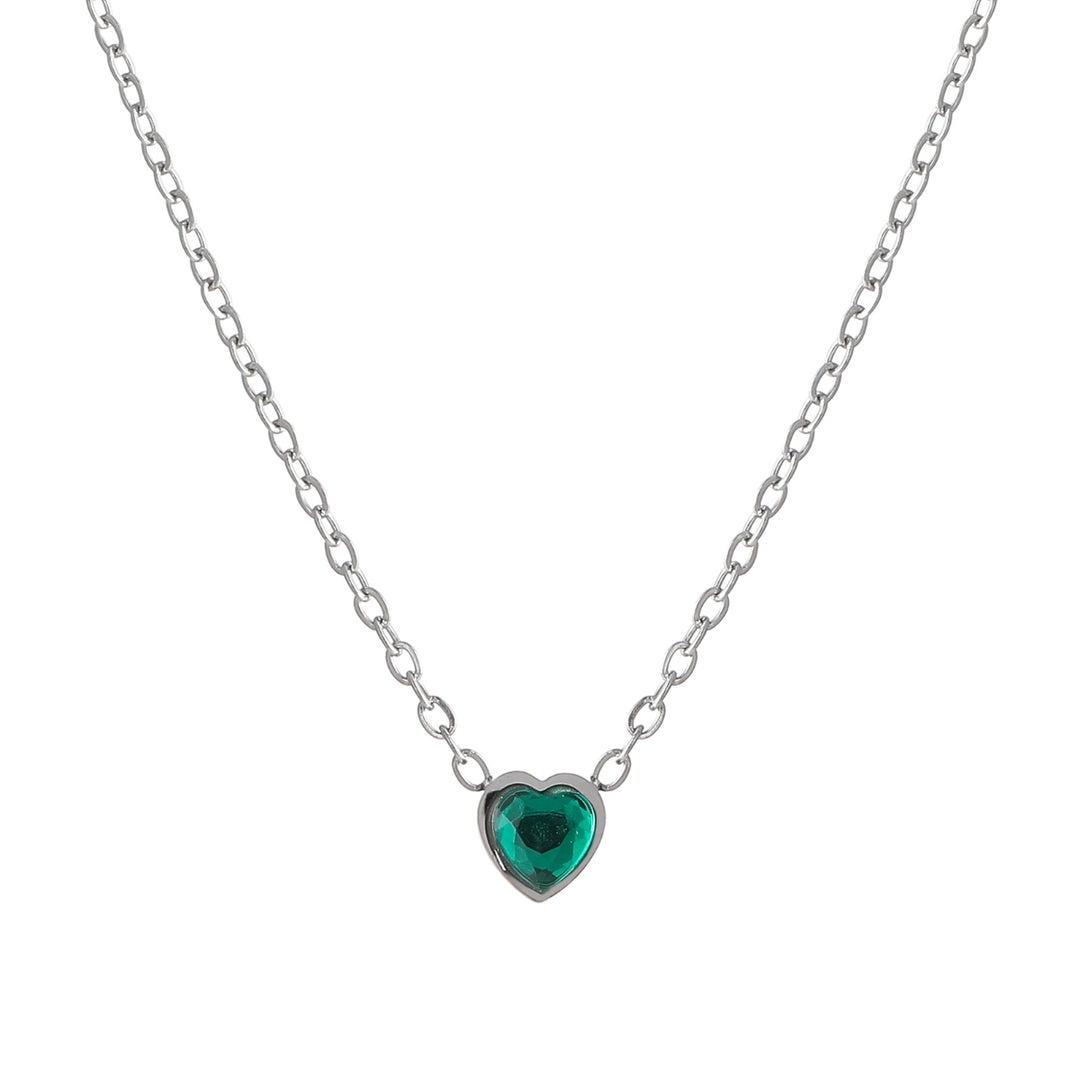 Heart Birthstone Necklace | Necklaces by DORADO