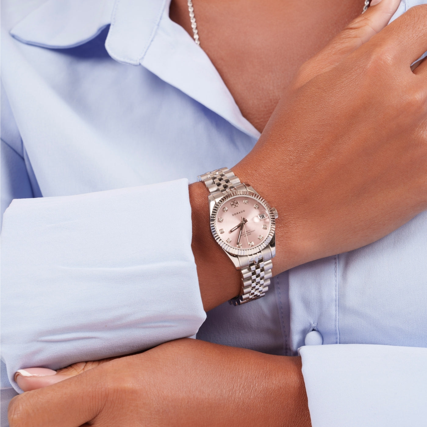 DORADO Silver Timeless Watch - Pink | Watch by DORADO