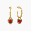 Heart Hoop Earrings | Earrings by DORADO