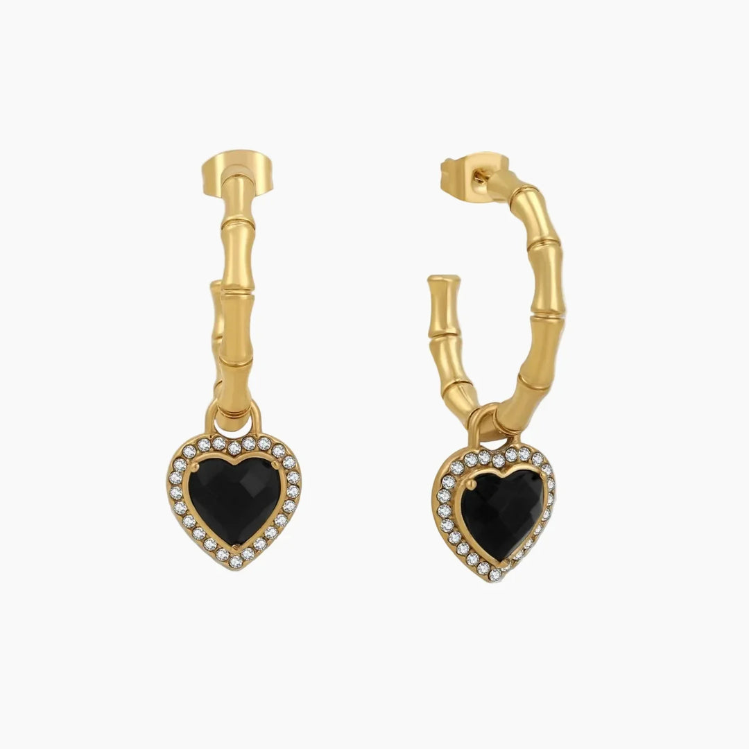 Heart Hoop Earrings | Earrings by DORADO