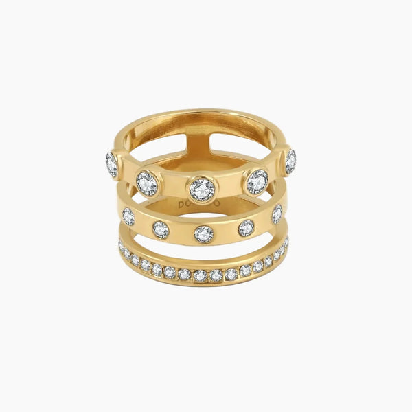 Iced Stacked Ring | Rings by DORADO