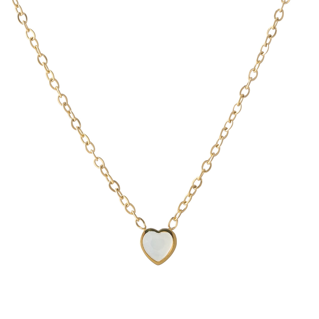 Heart Birthstone Necklace | Necklaces by DORADO