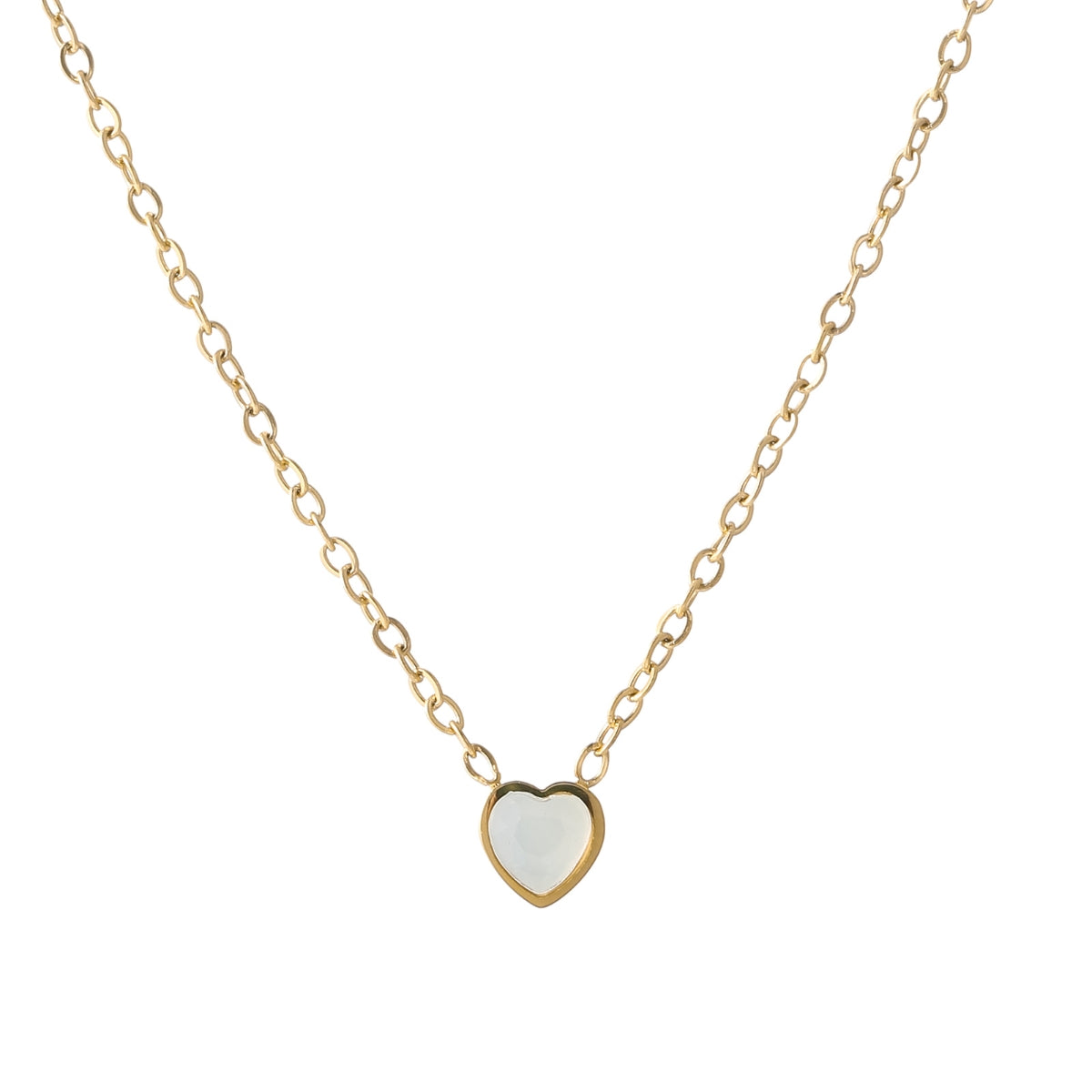 Heart Birthstone Necklace | Necklaces by DORADO