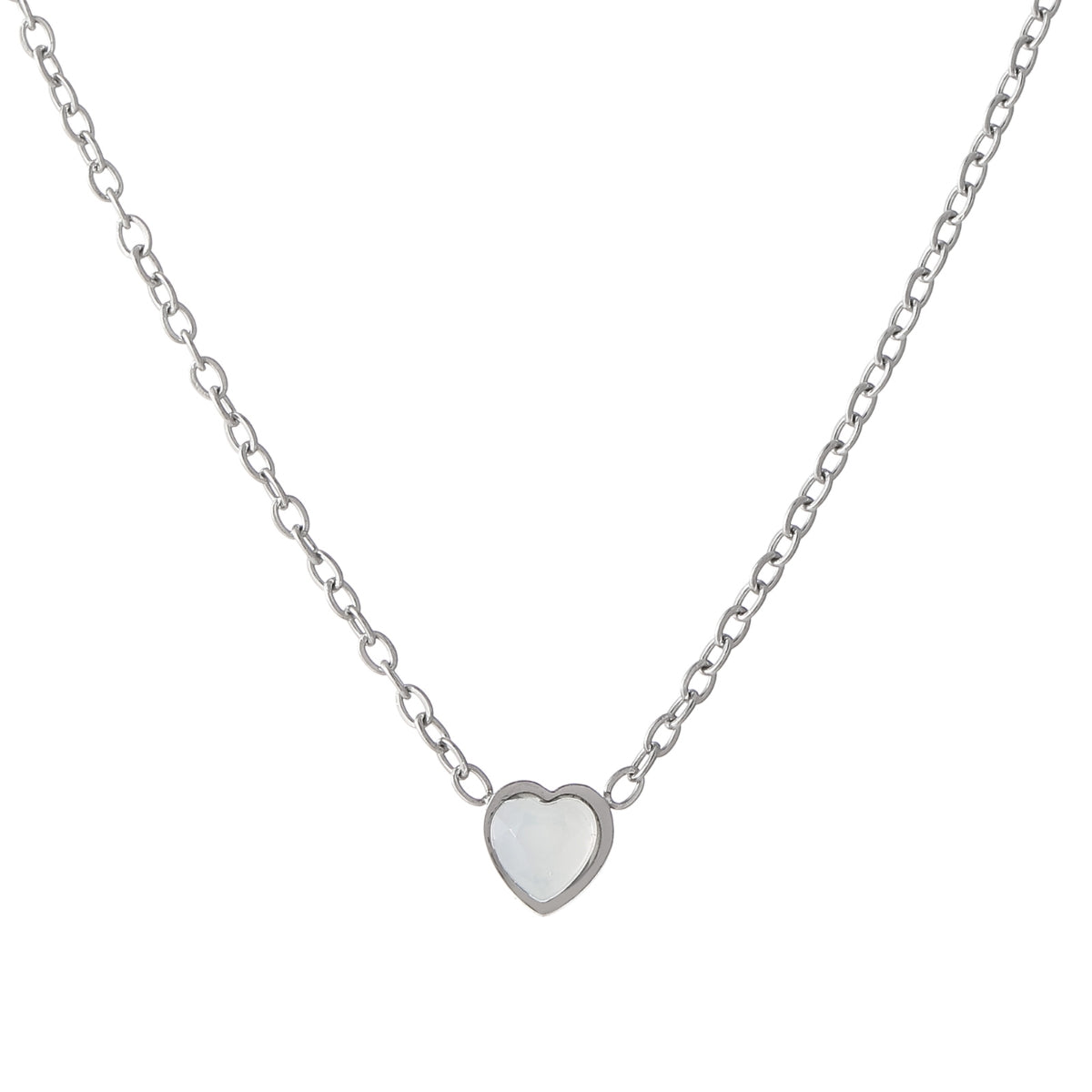 Heart Birthstone Necklace | Necklaces by DORADO