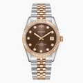 DORADO Rose Two Tone Timeless Watch - Chocolate | Watch by DORADO