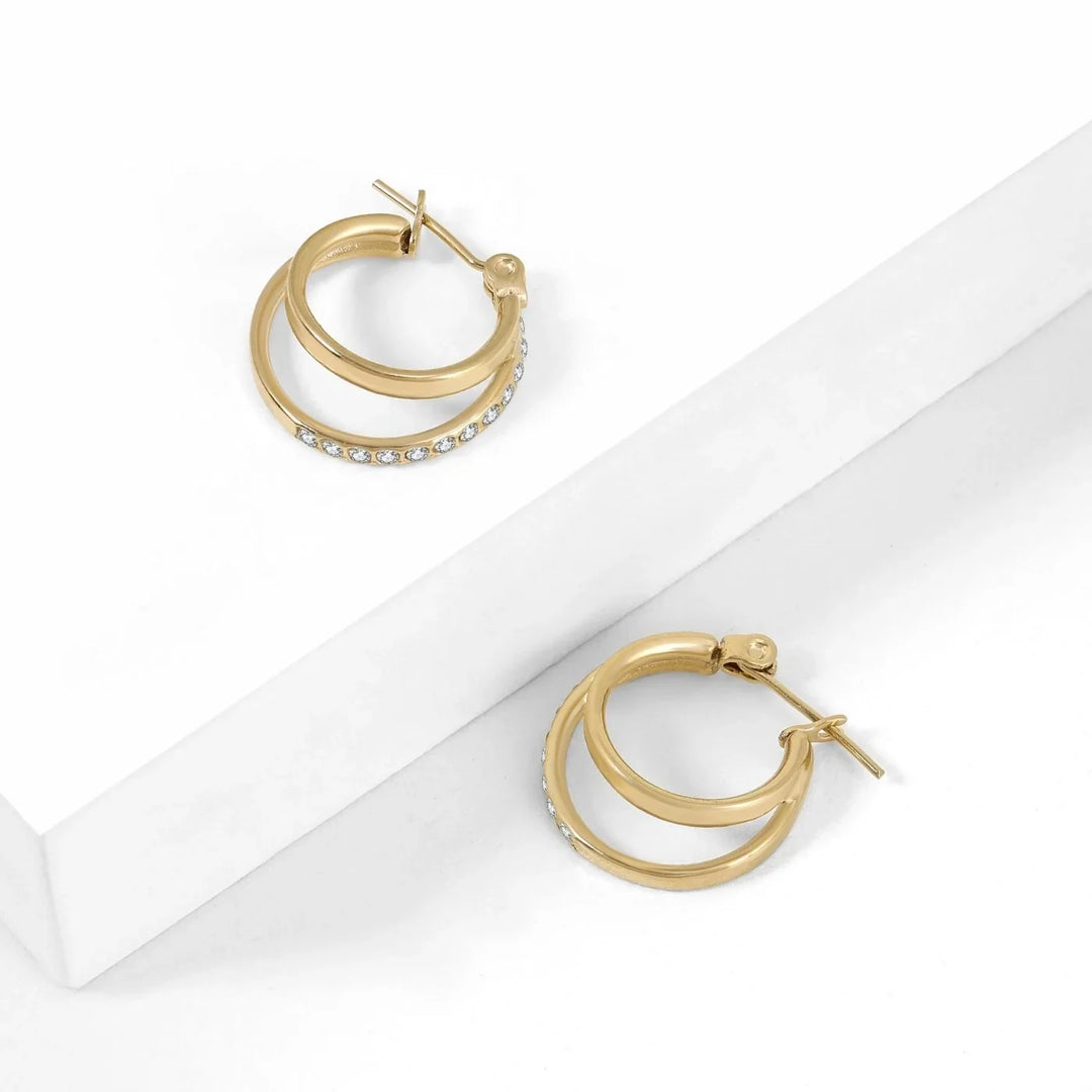 Double Hoop Earrings | Earrings by DORADO