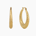 Etched Hoop Earrings | Earrings by DORADO