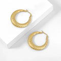 Etched Hoop Earrings | Earrings by DORADO