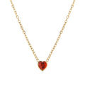 Heart Birthstone Necklace