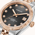 DORADO Rose Two Tone Timeless Watch - Black | Watch by DORADO