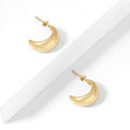 Bold Crescent Stud Earrings | Earrings by DORADO