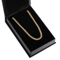 Mens Iced Cuban Link Chain - 5mm