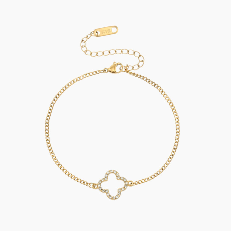 Iced Lucky Bracelet w/ Cuban Chain | Bracelets by DORADO