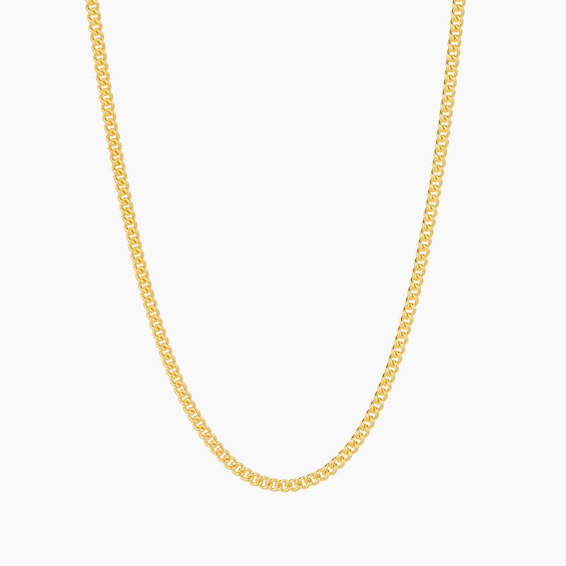 Curb Chain Necklace - 2mm | Dorado Fashion