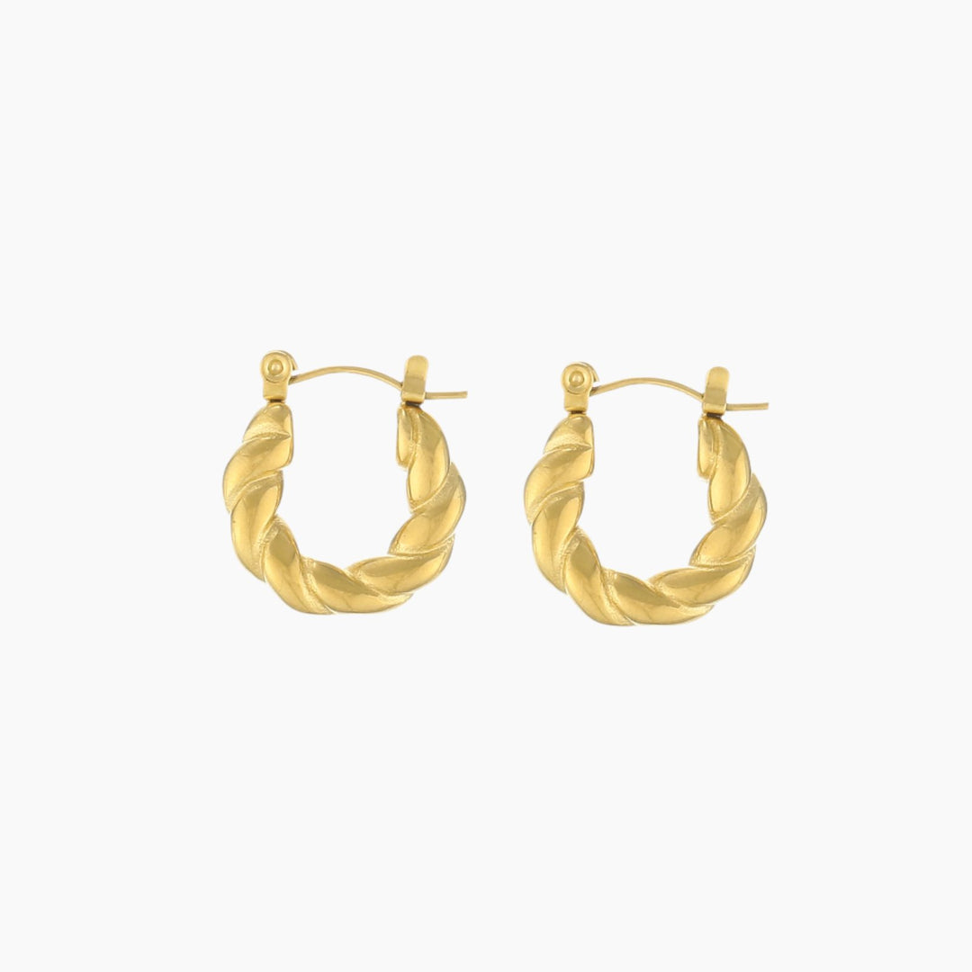 Twist Hoop Earrings | Earrings by DORADO