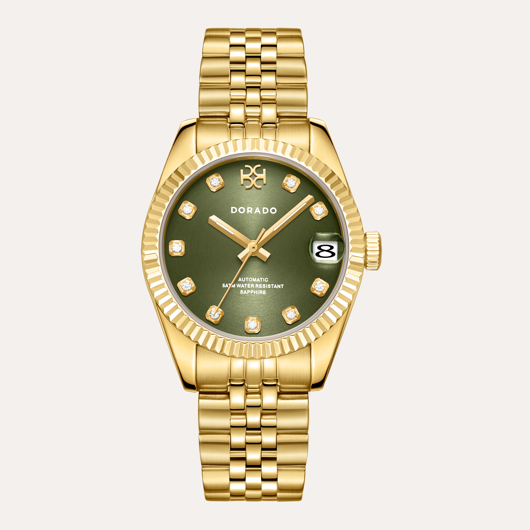 DORADO Gold Timeless Watch - Olive | Watch by DORADO