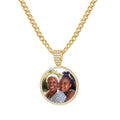 Iced Photo Pendant w/ Cuban Chain