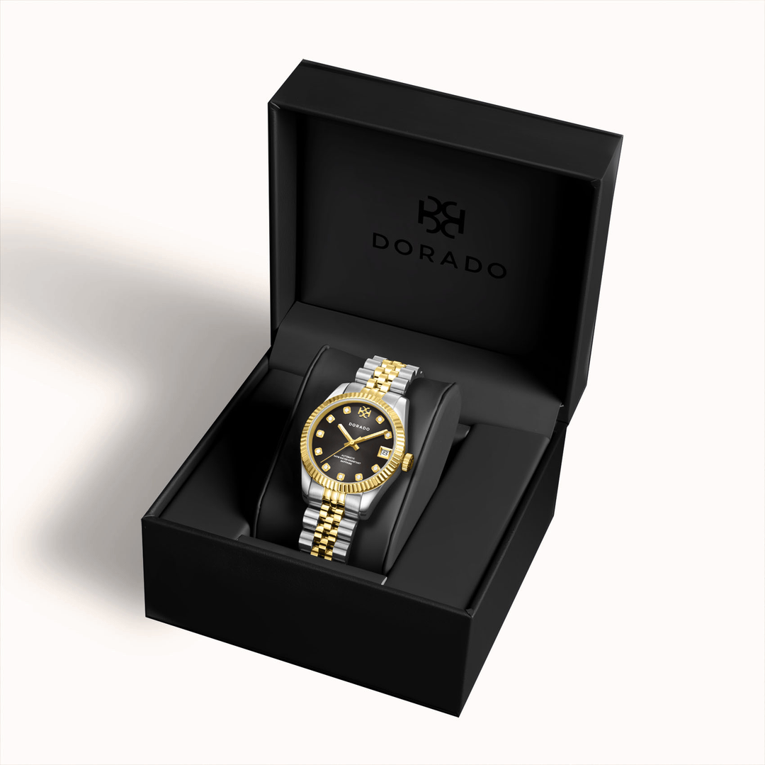 DORADO Two Tone Timeless Watch - Black | Watch by DORADO