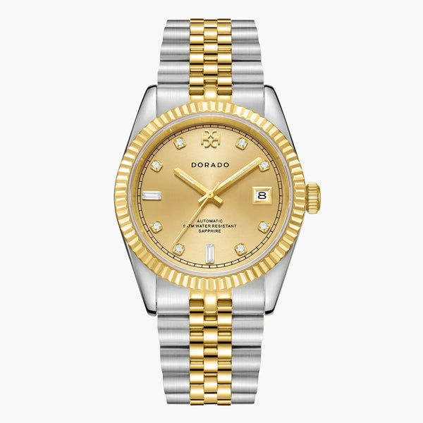 DORADO Two Tone Timeless Watch - Gold w/ SIX9 Markers | Watch by DORADO