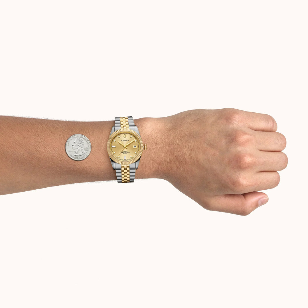 DORADO Two Tone Timeless Watch - Gold w/ SIX9 Markers | Watch by DORADO