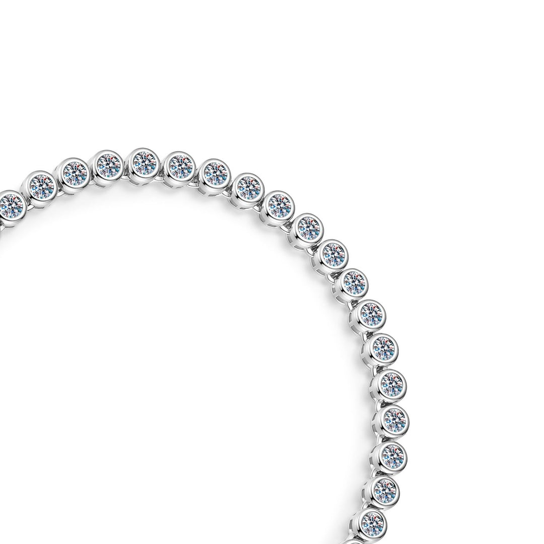 Round Bezel Tennis Chain Bracelet | Bracelets by DORADO