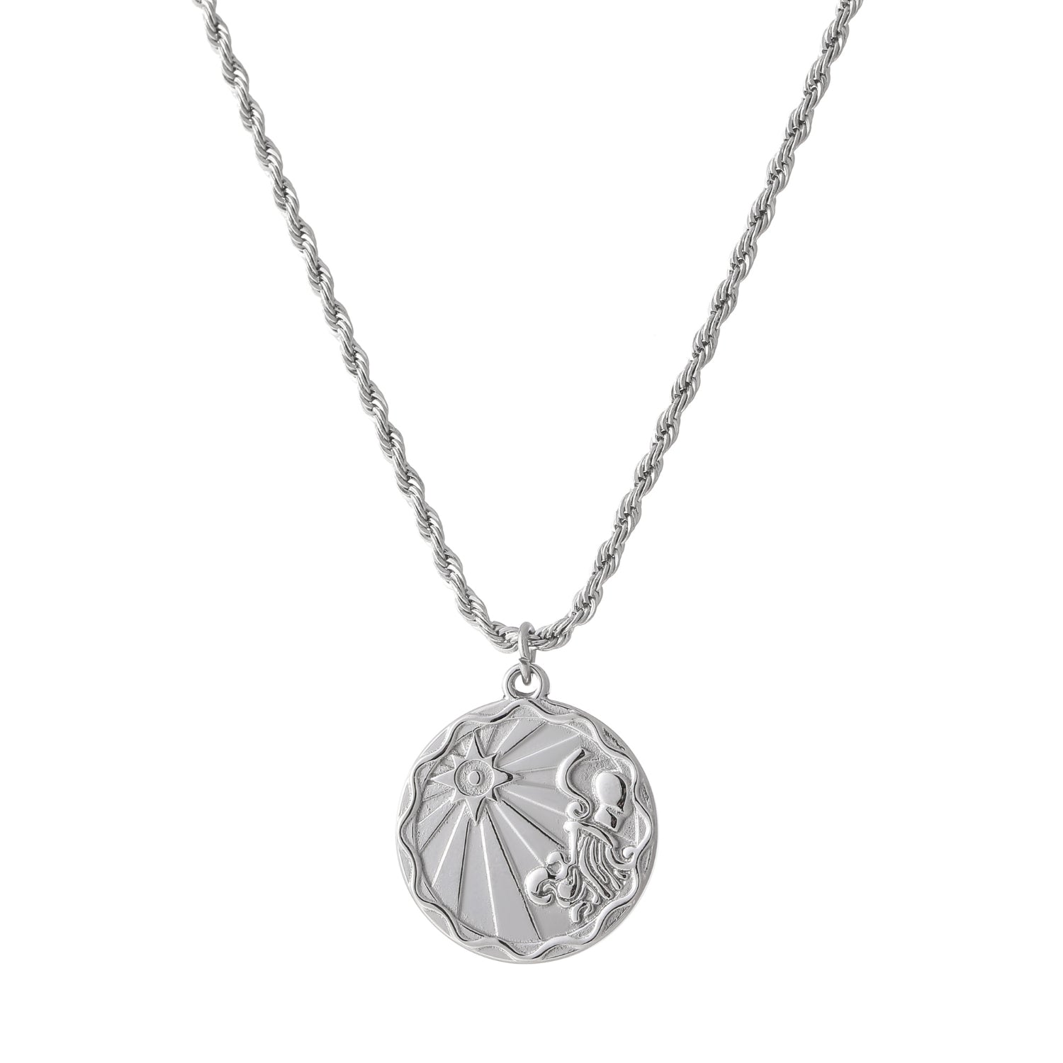 Zodiac Coin Necklace w/ Rope Chain | Necklaces by DORADO