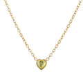 Heart Birthstone Necklace