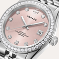 DORADO Iced Silver Timeless Watch - Pink | Watch by DORADO