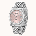 DORADO Iced Silver Timeless Watch - Pink | Watch by DORADO