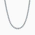 Round Bezel Tennis Chain Necklace | Necklaces by DORADO
