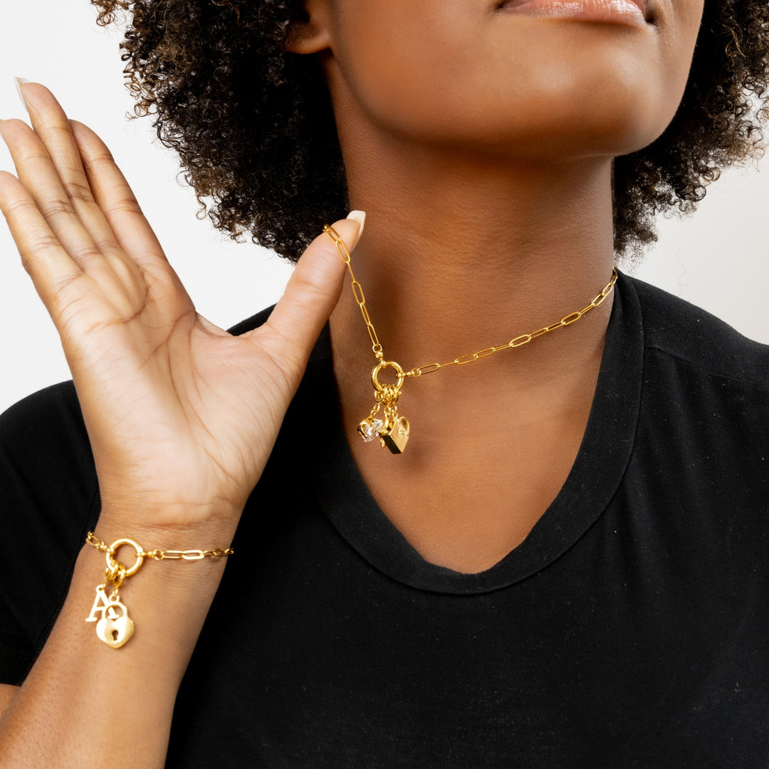 Paperclip Charm Necklace | DORADO