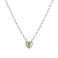 Heart Birthstone Necklace