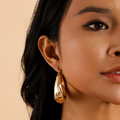 Round Twisted Hoop Earrings