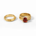 Heirloom Oval Stone Ring Set | Rings by DORADO